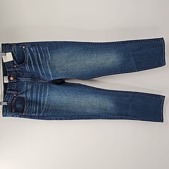 J. Crew Slim Boyfriend Jeans Dark Wash w Distressed Faded Look at Pockets - Picture 12 of 17